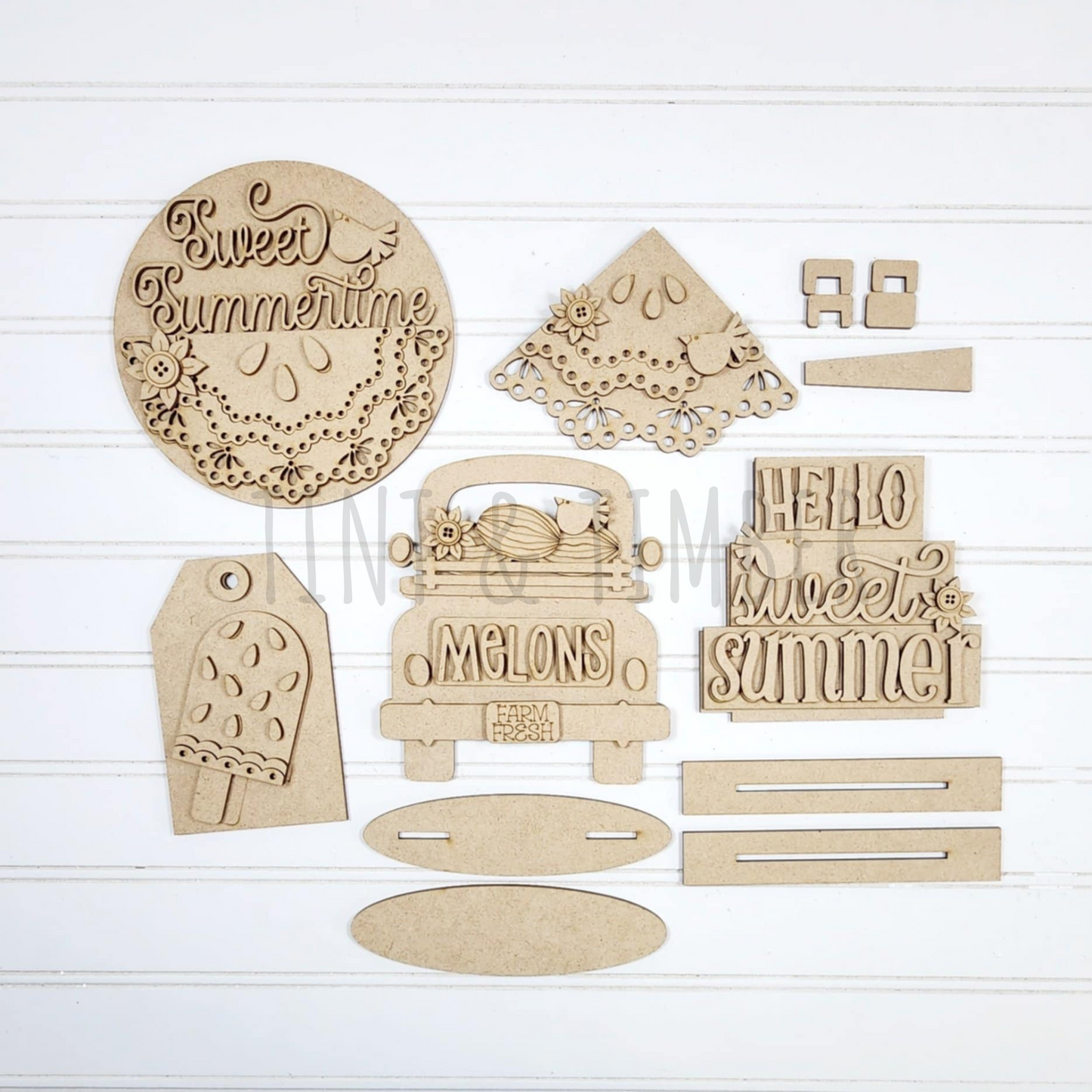 Tiered Tray DIY Kit - Vintage Watermelon