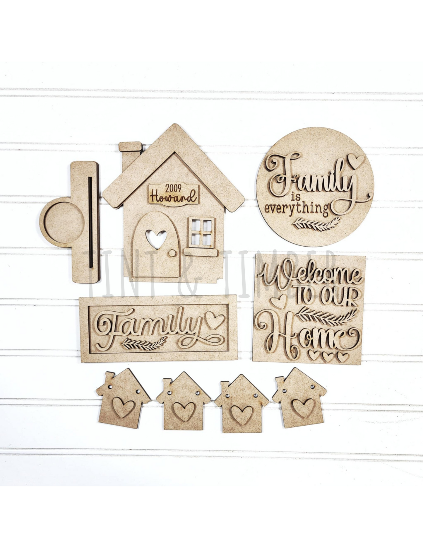 Tiered Tray DIY Kit -Family Home