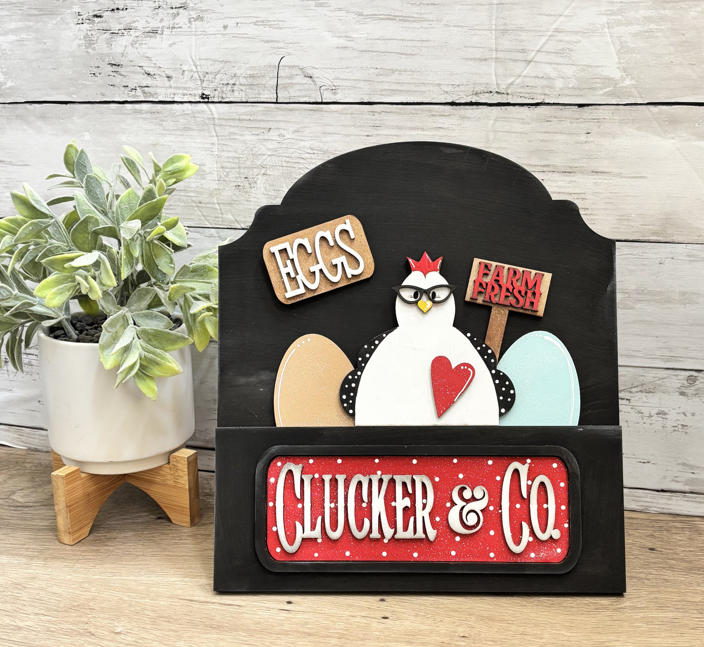 Interchangeable Insert - Truck and Arched Leaning Frame - Clucker & Co.