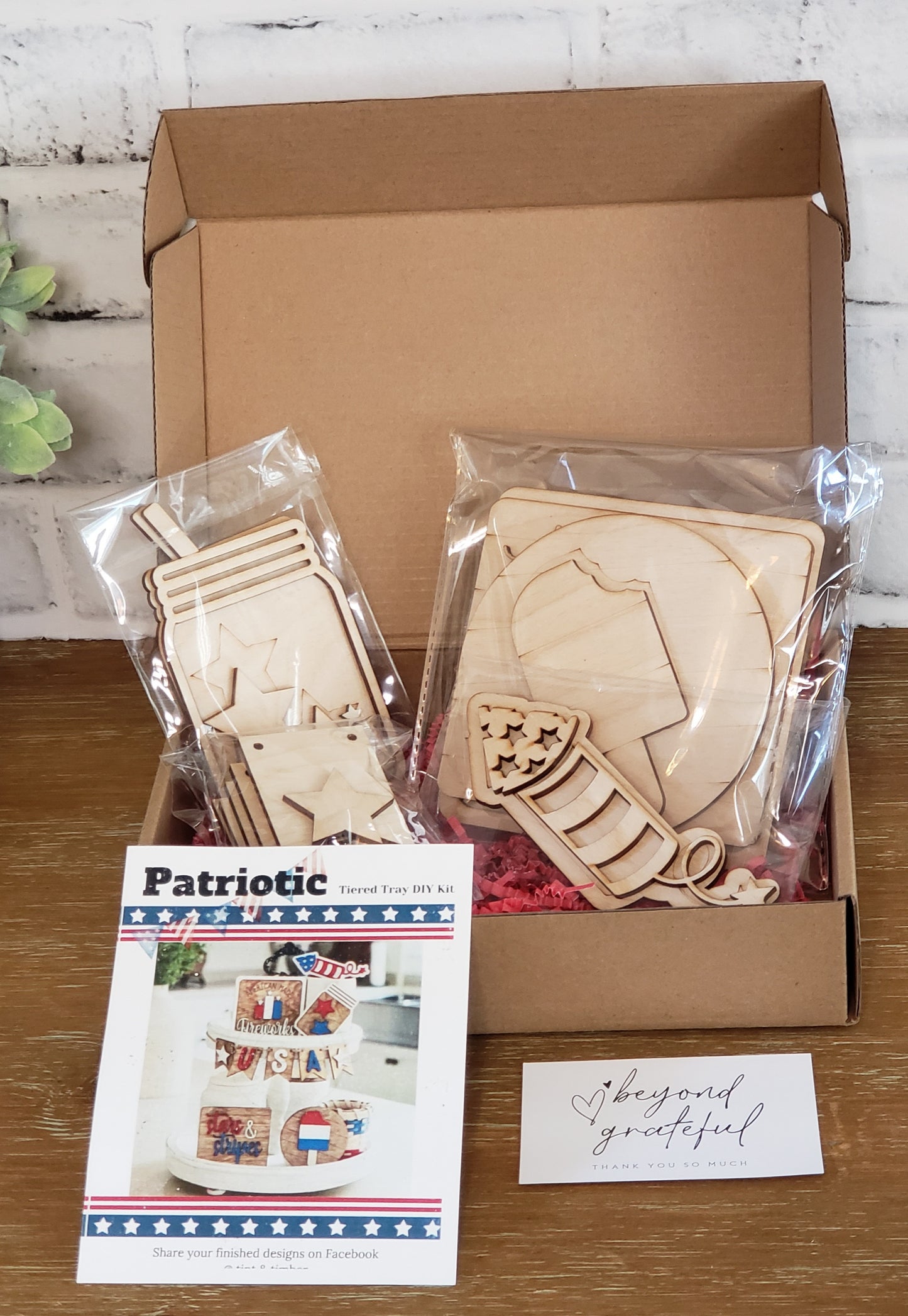 Tiered Tray DIY Kit - Patriotic Bundle