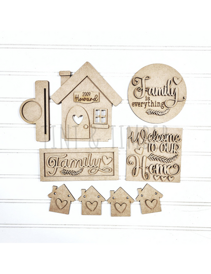 Tiered Tray DIY Kit -Family Home