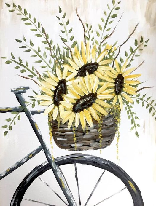 Bike with Sunflowers