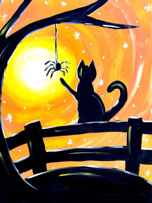 Cat with Spider
