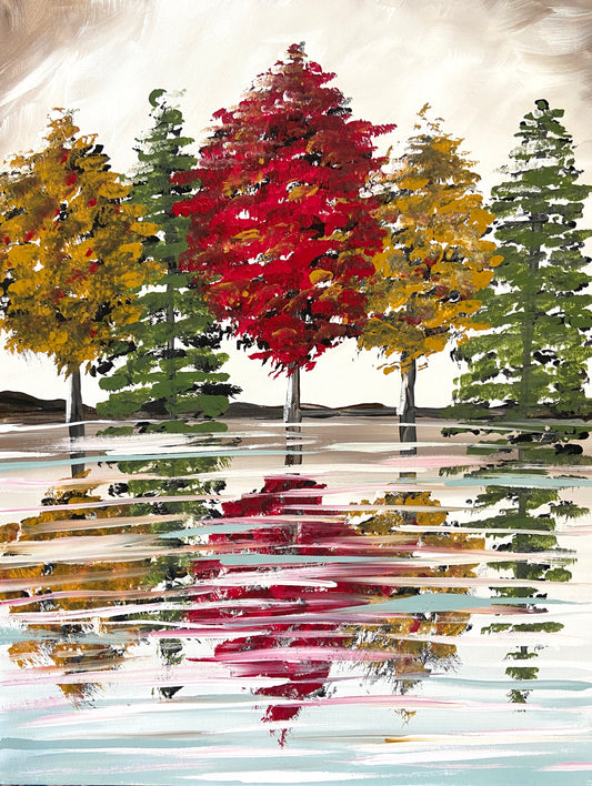 Fall Trees over Water