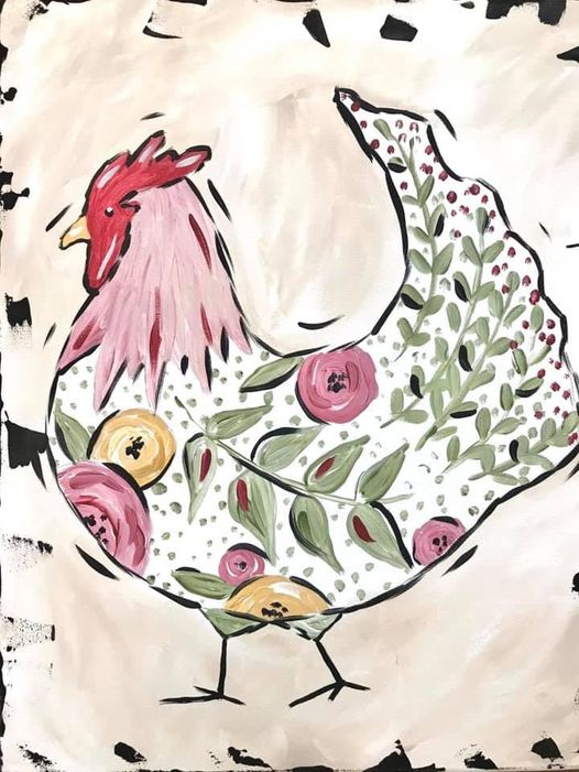 Floral Chicken